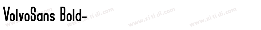 VolvoSans Bold字体转换